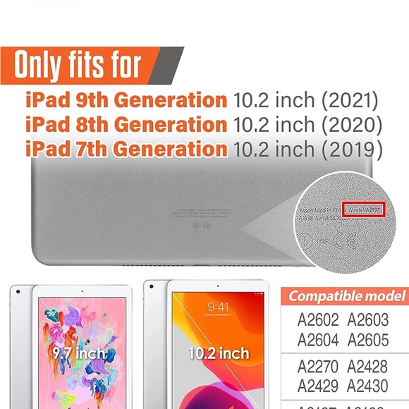 XZC iPad 9th/8/th 7th generation case NWT - Picture 11 of 14